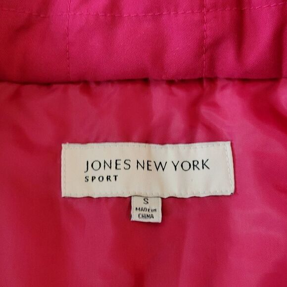 Jones New York Sport Magenta Pink Quilted Zip Vest Size S - Picture 6 of 8